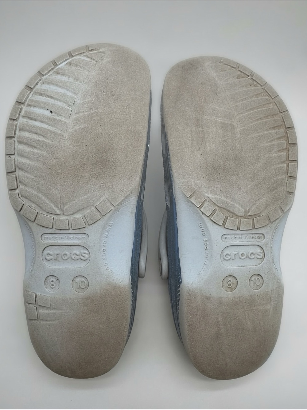 Y2K Crocs Classic Glitter Clogs Blue Sparkle Slip-On Shoes | Women’s Size 10 - Picture 6 of 6